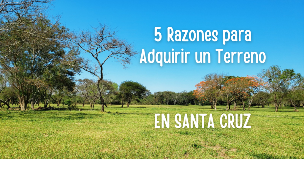Razones para adquirir un terreno en Santa Cruz